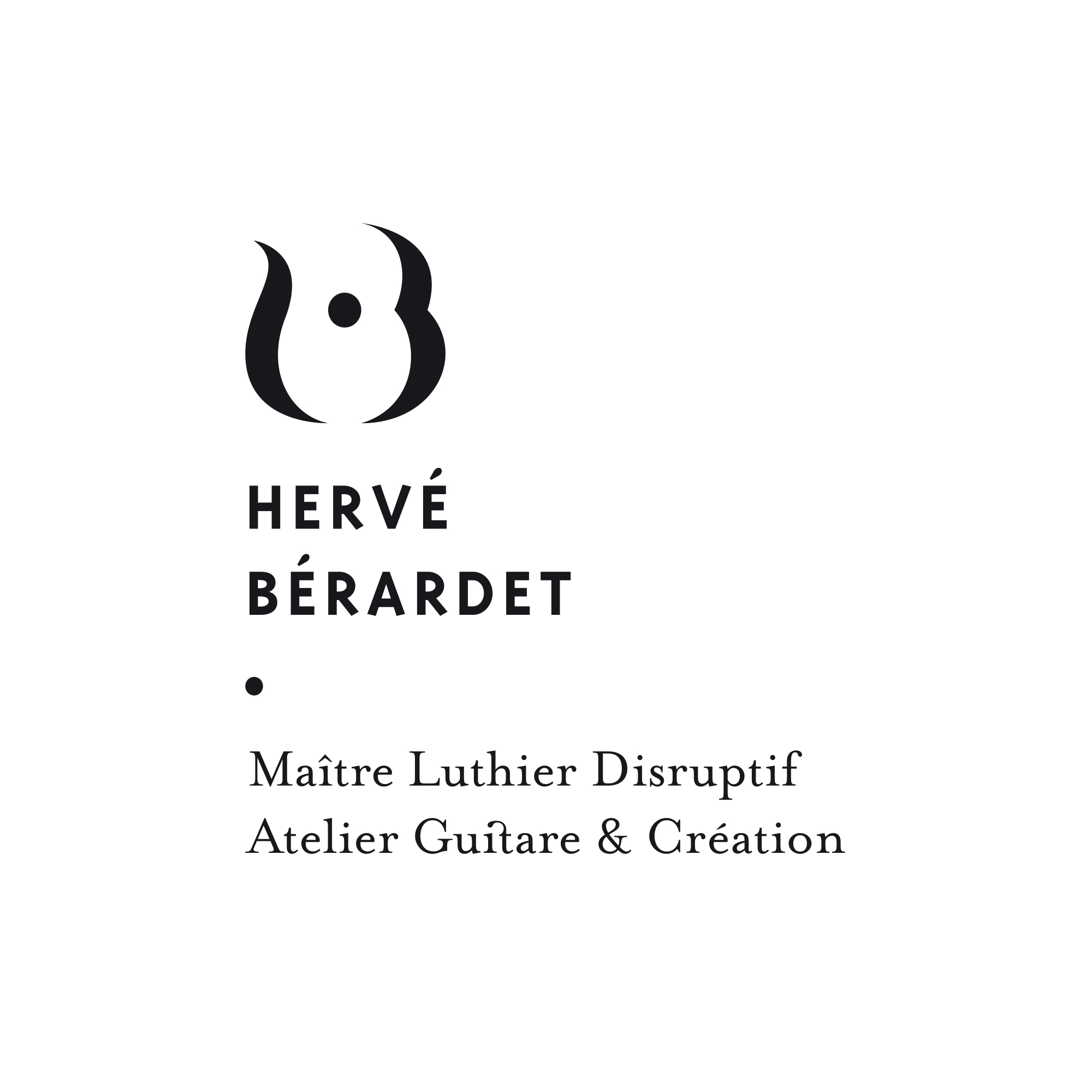 LOGO HERVE LUTHIER NOIR